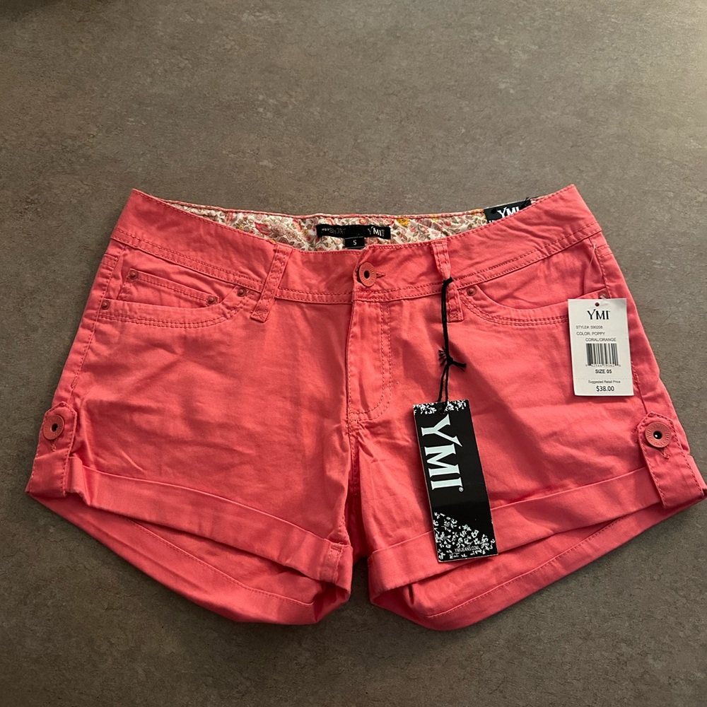 YMI shorts. NWT Shorts Size 5